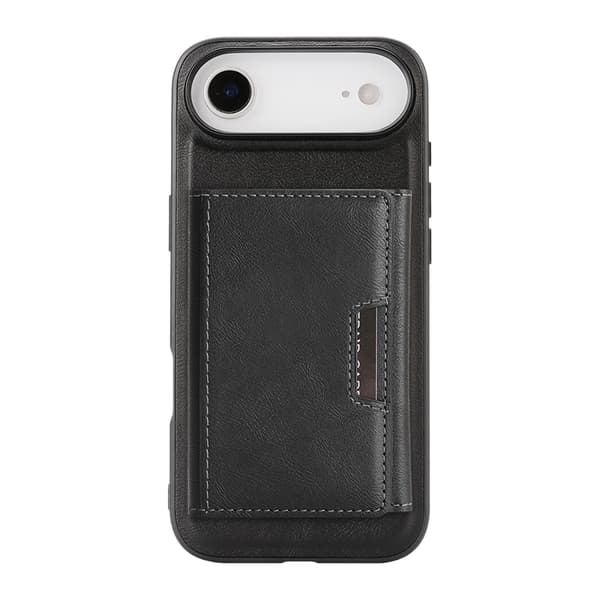 Mobilskal till iPhone Air MagSafe Kickstand Tri-fold Korthållare Svart