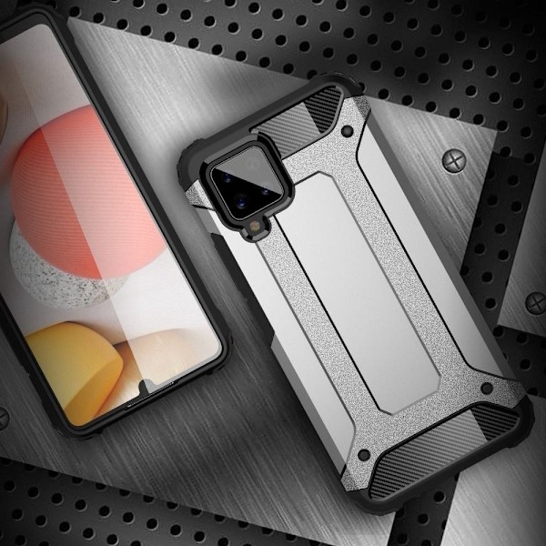 Galaxy A12/M12 Skal Forcell Armor Hårdplast - Svart Svart