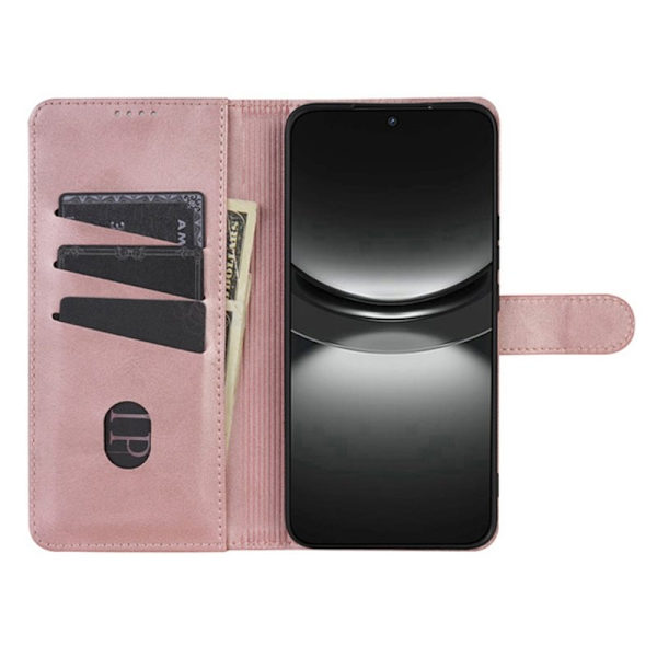 AZNS iPhone 16e Plånboksfodral Konstläder - Roséguld