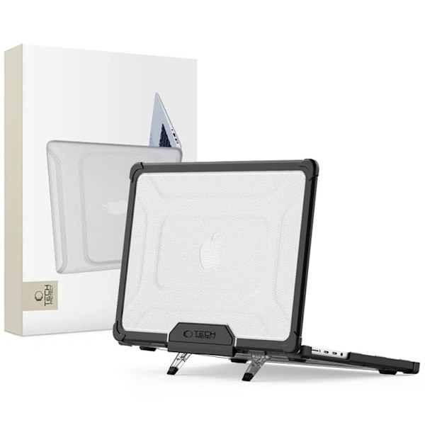 Tech-Protect Macbook Pro 14" Cover Smartshell - Sort/Klar Transparent