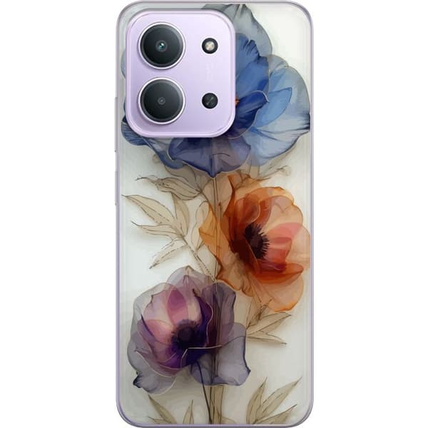 Mobilskal till Xiaomi Redmi 15C med Silkesblommor