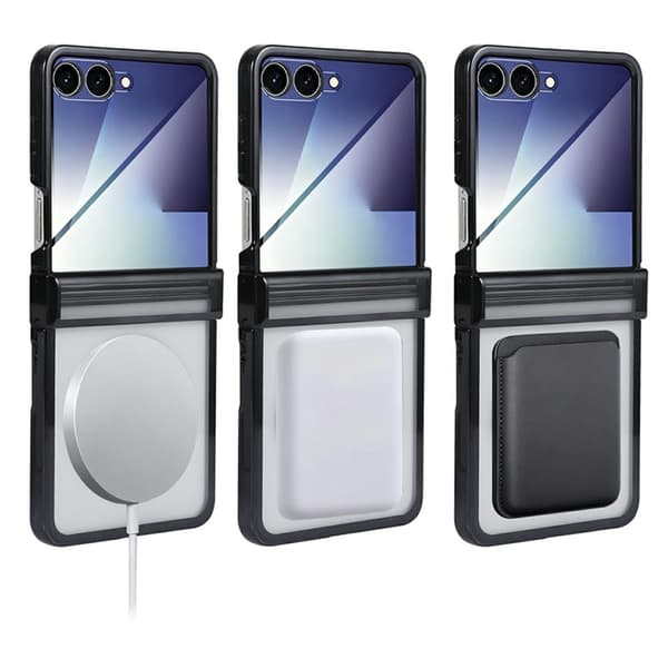Mobilskal till Galaxy Z Flip 7 MagSafe Electroplating Vein - Silver Silver