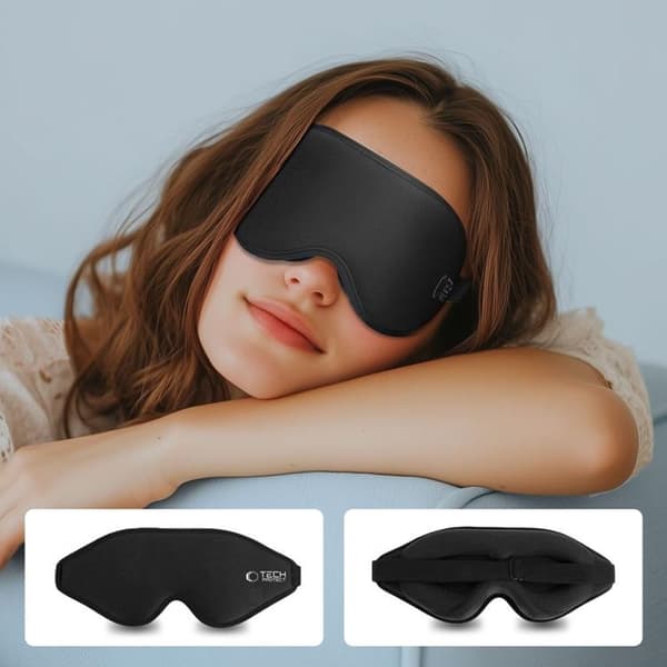 Tech-Protect Eyeshade Søvnmaske - Mat Sort Svart