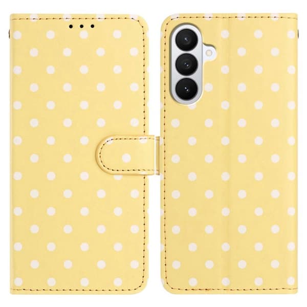 Plånboksfodral för Samsung Galaxy S26 Plus Konstläder Stativ - Gul