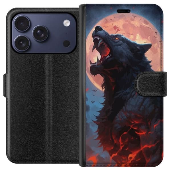 Plånboksfodral till Apple iPhone 17 Pro med Ylande varg