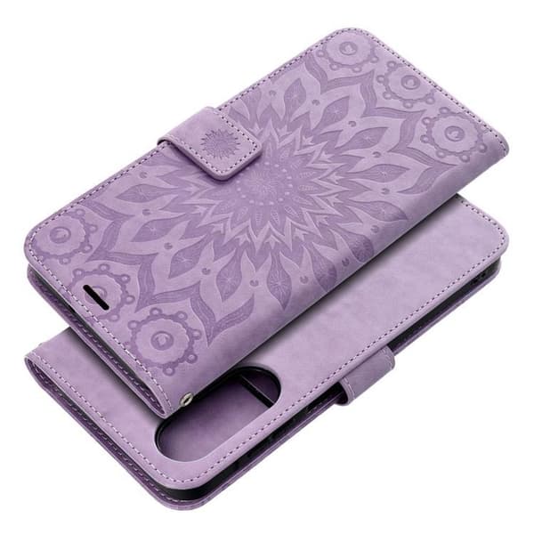 Pung etui til Galaxy A56 5G Mezzo - Mandala Lilla Lila