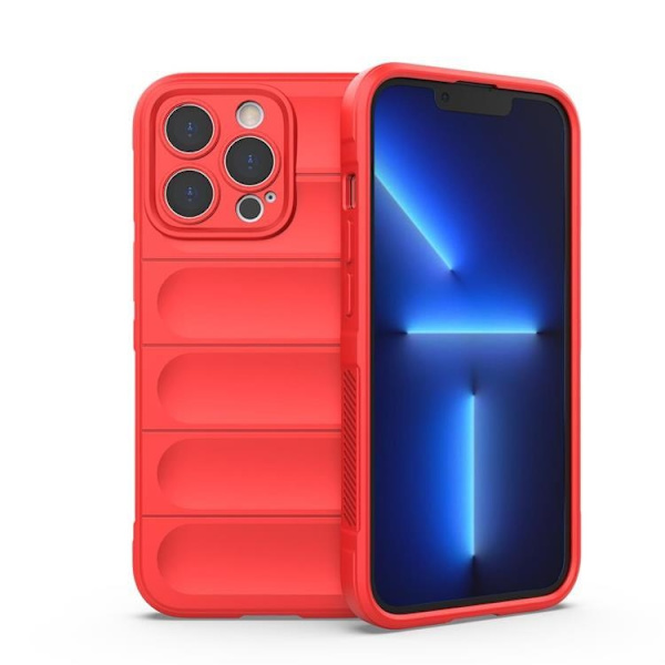 iPhone 13 Pro Skal Elastic Armored Magic Shield - röd Röd