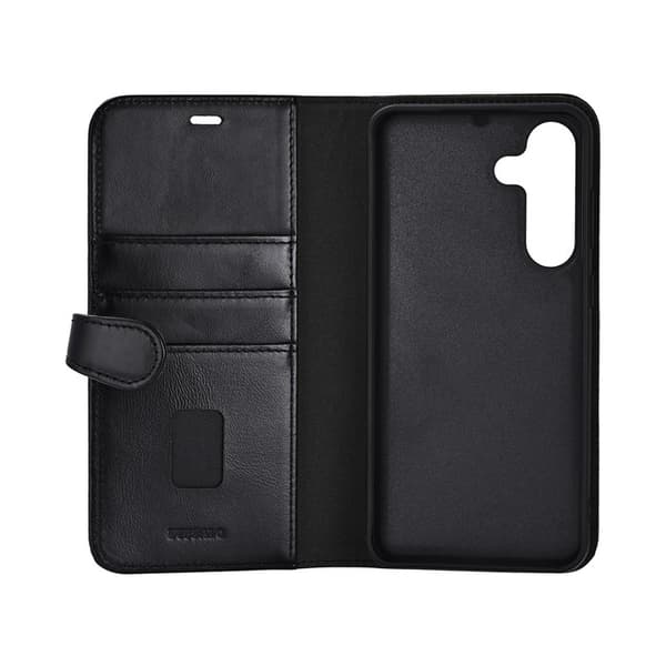 BUFFALO Telefontaske Læder 2-i-1 Sort - Samsung S25 FE 5G
