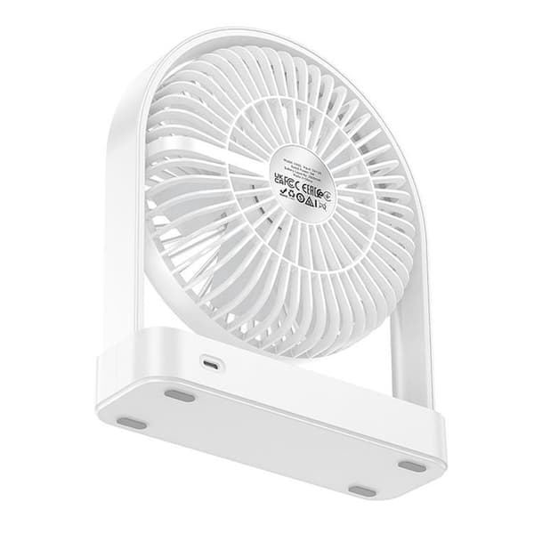Hoco Ultratunn Skrivbordsfläkt HX65 - Vit
