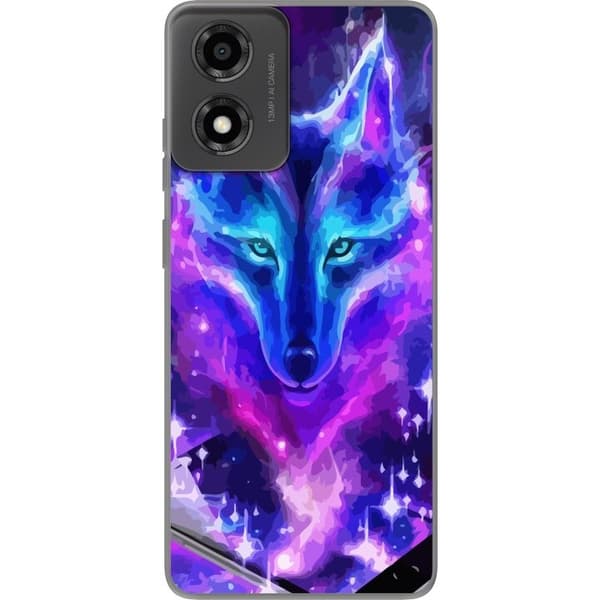 Mobilskal till Motorola Moto E14 med Neon Varg