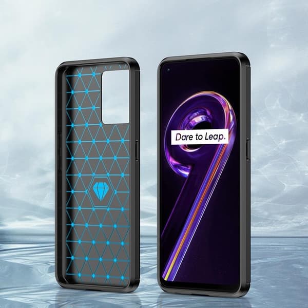 Carbon Realme 9 Pro Plus Skal Flexible - Svart Svart