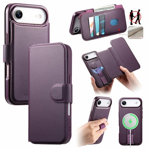 CASENEO iPhone Air Plånboksfodral RFID Blocking Konstläder - Lila