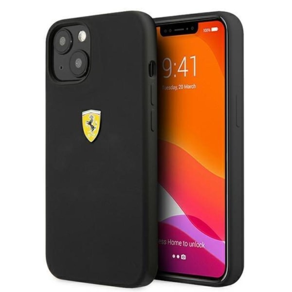 Ferrari iPhone 13 kotelo silikoni - musta