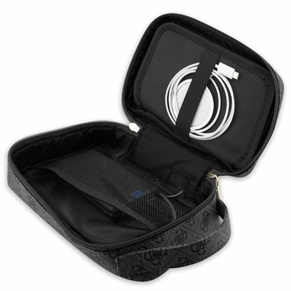 Guess Organizer Taske 4G Printed Stripes - Sort Black