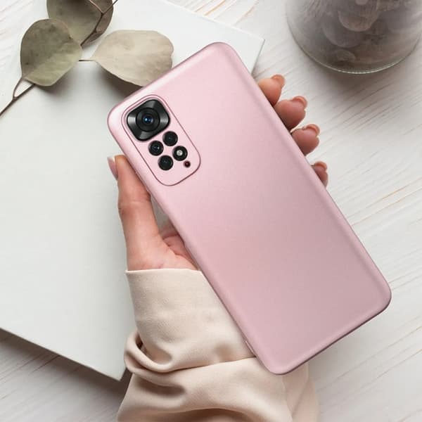 Telefontaske til Xiaomi Redmi Note 14 Pro 4G Metallisk - Lyserød Rosa