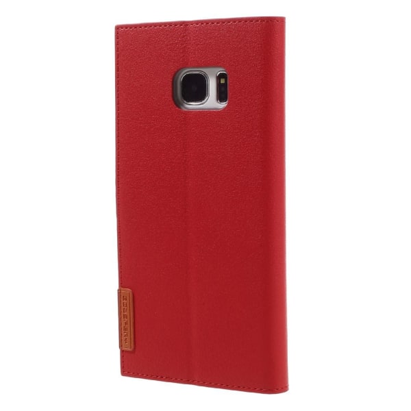 Mercury Romance -lompakkokotelo Samsung Galaxy S7 Edgelle - punainen Red