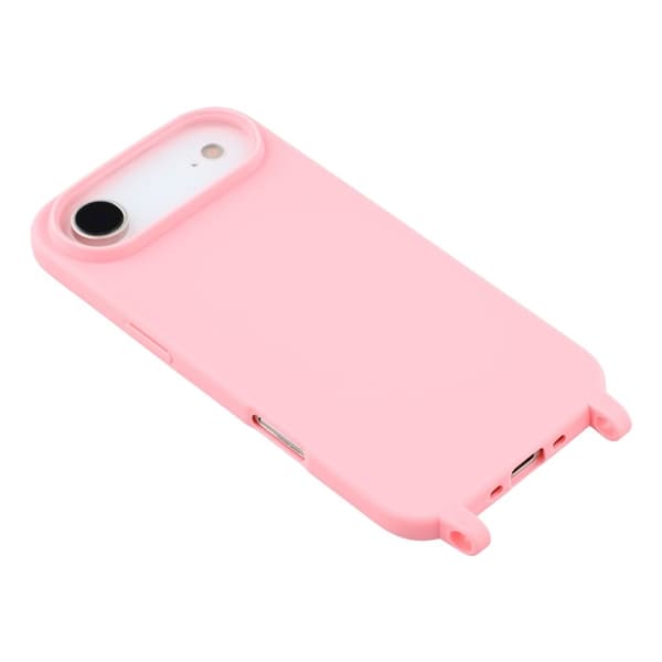 Mobilskal till iPhone Air TPU med Hål för Rem - Rosa Rosa