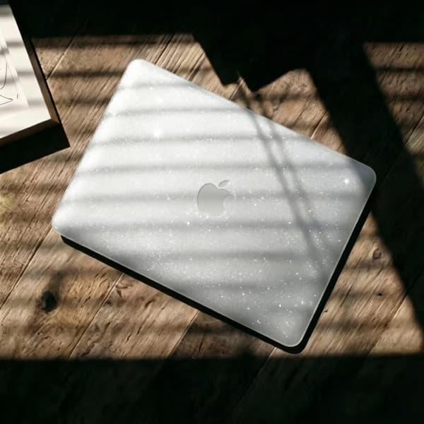 Tech-Protect Fodral För Macbook Neo 13 (2026) Smart Shell - Glitter Clear Transparent