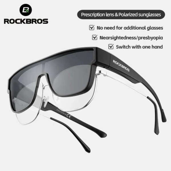 Rockbros Polariserede Cykelbriller - Grå
