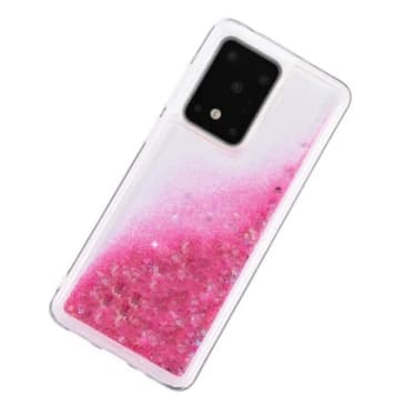 Glitterkuori Samsung Galaxy S20 Plus - Pinkki Pink