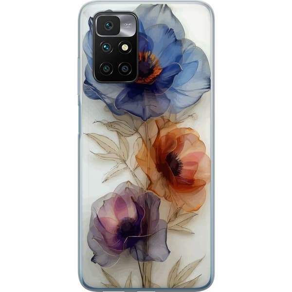 Mobilcover til Xiaomi Redmi 10 med Silkeblomster