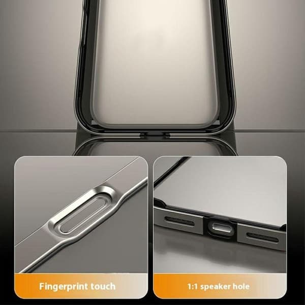 Mobilskal till iPhone 17 Pro Hollow Metal Bumper - Guld Guld