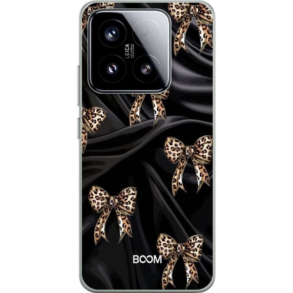 Xiaomi 15 Telefontaske med Leopard Sløjfe