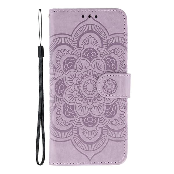 Oppo Find X9 Pro 5G Plånboksfodral Konstläder Mandala - Lila