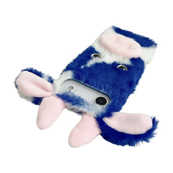 Mobilskal till iPhone Air Fluffy Cute Cow Plush TPU - Blå Blå