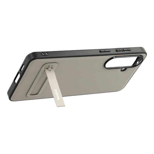 X-Level Mobilskal för Samsung Galaxy S26 Konstläder PC + TPU med Kickstand - Grå