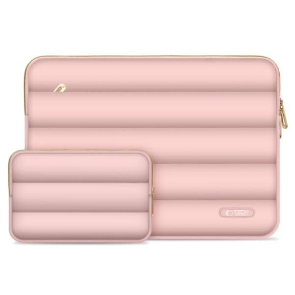 Tech-Protect Laptop 15-16" Datorfodral Puffy - Dusty Rosa Rosa