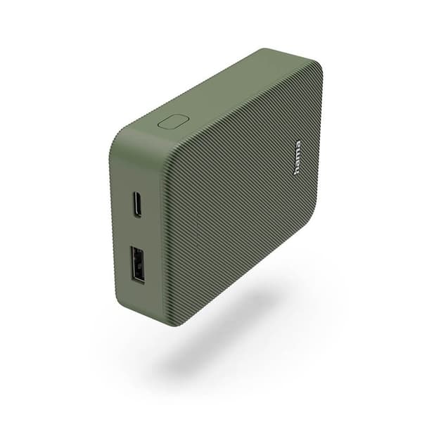 HAMA Powerbank Farve 10 10000mAh USB-C+USB-A Grøn