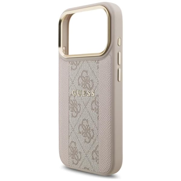 Guess Mobilskal till iPhone 17 Pro Magsafe 4G Stripe - Rosa Rosa