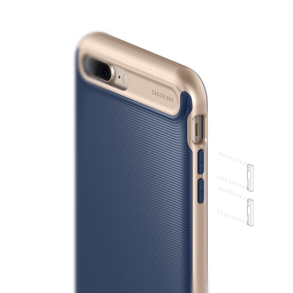 Caseology Wavelength Skal till iPhone 7 Plus - Blå Blå