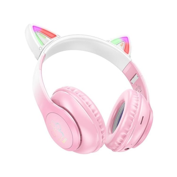 Hoco Bluetooth On-Ear Hörlurar Cat Ear - Cherry Blossom