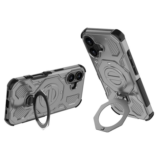 Mobilskal till iPhone 17 Rotating Kickstand - Grå Grå