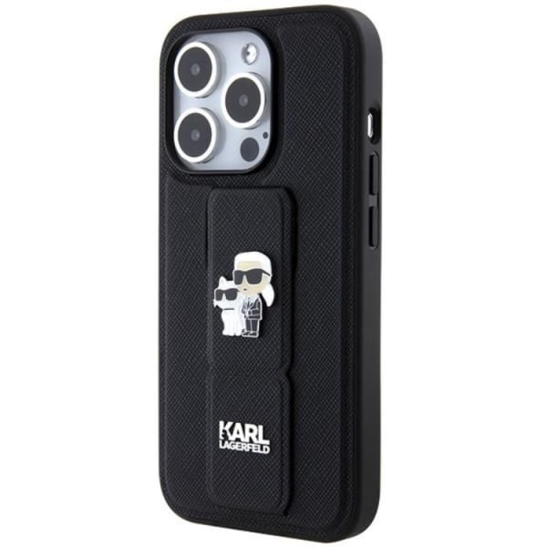 KARL LAGERFELD iPhone 14 Pro Mobilskal Gripstand Saffiano Pins