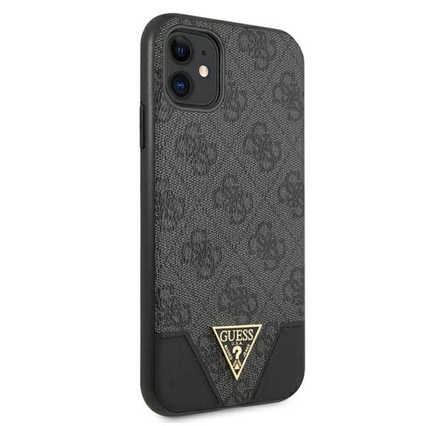 Guess telefontaske til iPhone 11/Xr MagSafe 4G Triangle Collection - Grå