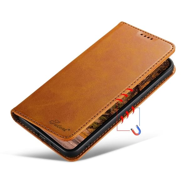 SUTENI Galaxy S23 Plus Plånboksfodral Kickstand Flip - Khaki Brun
