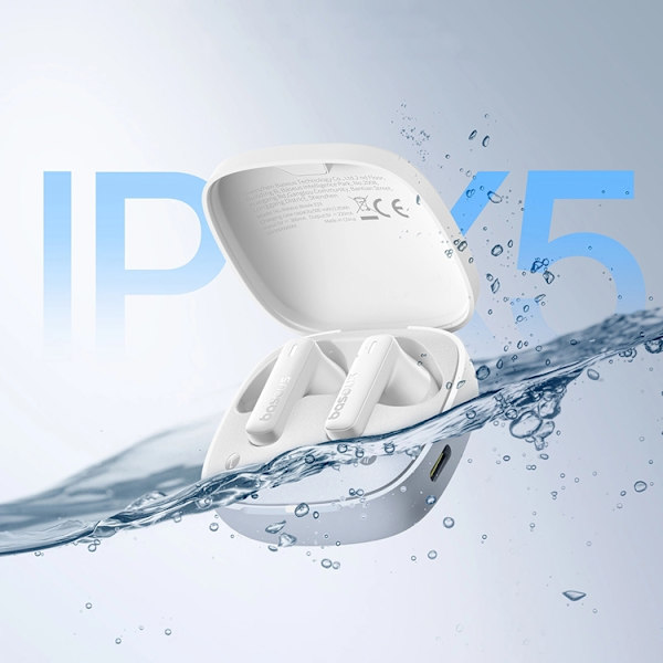 Baseus TWS In-Ear Hörlurar Bowie E19 - Vit Vit