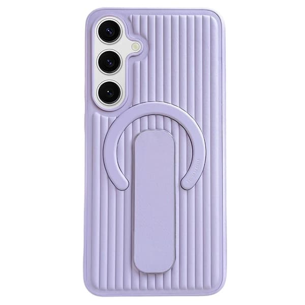 Mobilskal för Samsung Galaxy S26 Plus Magnetiskt Kickstand PU + PC - Lila