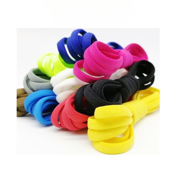 Elastic Knytfria Skosnören - Röd Röd