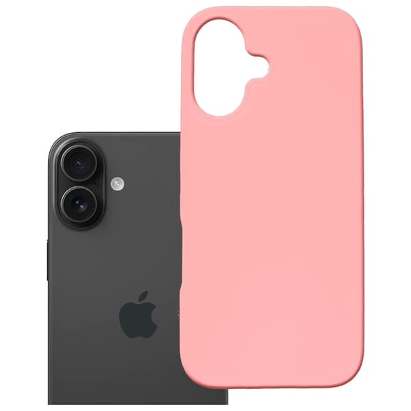 3MK Mobilskal till iPhone 16 MagSafe Silikon Hardy - Rosa