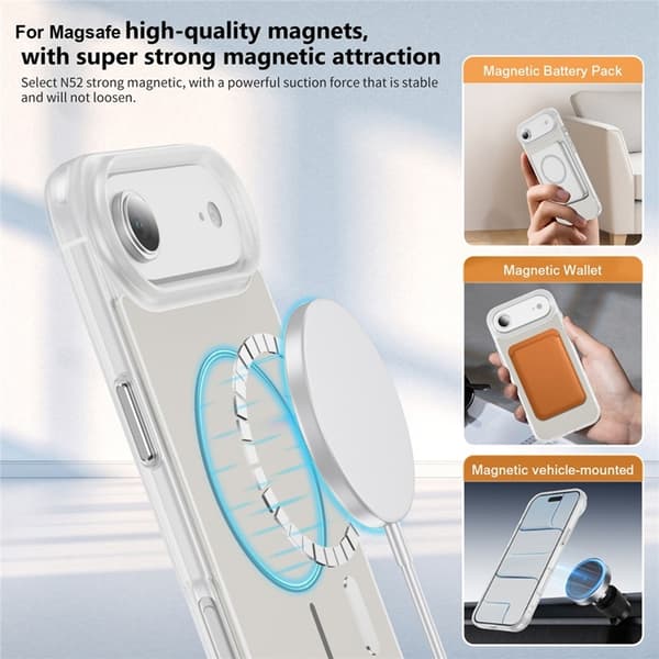 Mobilskal till iPhone Air MagSafe Skin Touch TPU PC - Vit Vit