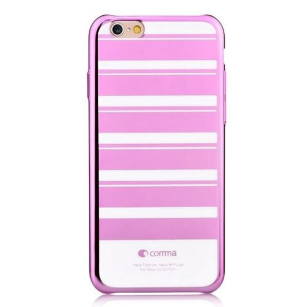 COMMA Takakuori iPhone 6:lle - Raidallinen - Pinkki Pink