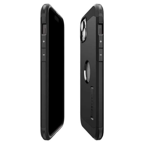 Spigen iPhone 15 -puhelimen kuori Magsafe Tough Armor - Musta Svart