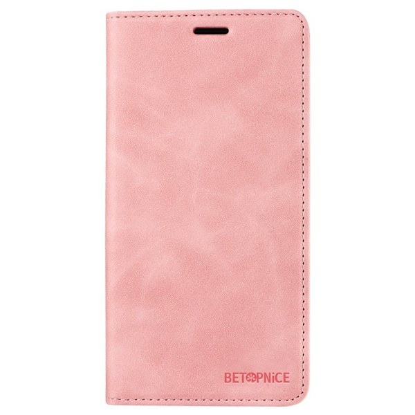 BETOPNICE 003 iPhone 15 Plus Plånboksfodral Konstläder - RFID - Rosa