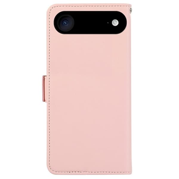 ABEEL iPhone Air Plånboksfodral Konstläder med RFID-Skydd - Rosa