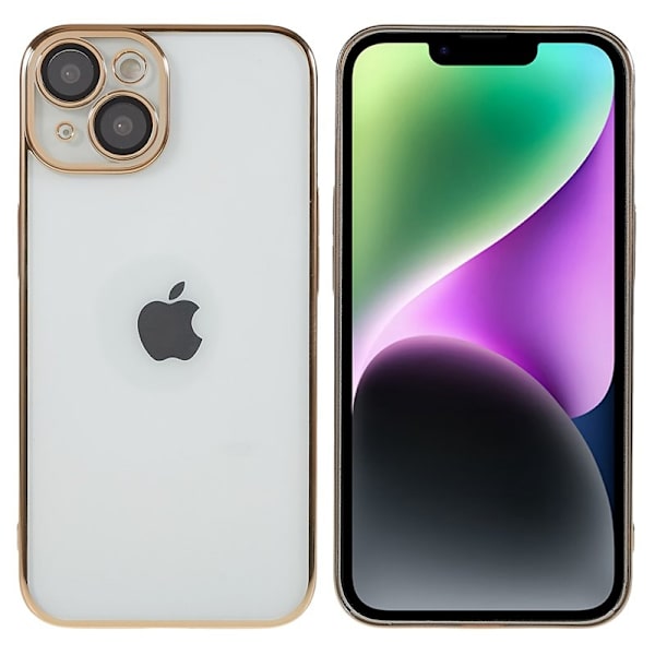 X-LEVEL Mobilskal till iPhone 13 TPU+PC Electroplating Guld