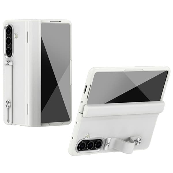 Mobilskal till Galaxy Z Fold 7 Kickstand Hard PC Anti-Drop - Vit Vit